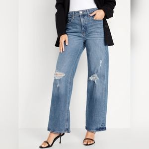 Extra High-Waisted Wide-Leg Jeans for Women